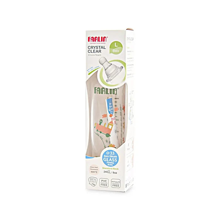 Farlin Heat Resistant Glass Feeder (8 Oz) Shrink
