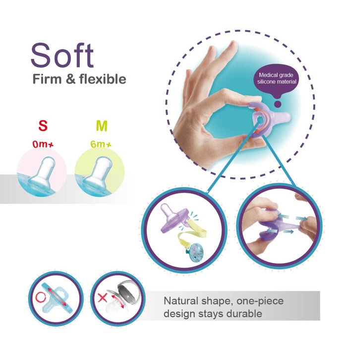 Farlin Newborn Silicone Soother Pacifier (0m+)