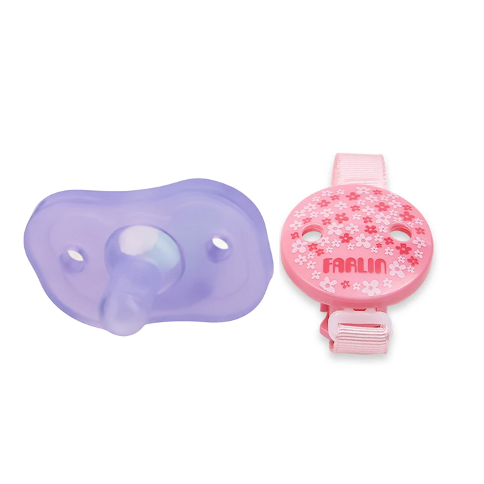Farlin Pacifier With Chain Set (0M+)