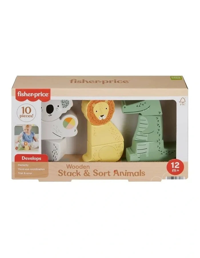 Fisher Price Wooden Stack & Sort Animals