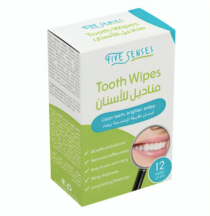 Five Senses Adult Dental Wipes (12 Pcs)