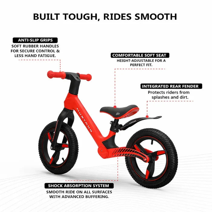 Ford Mustang - Kids Sporty Lightweight Zoomer Bike