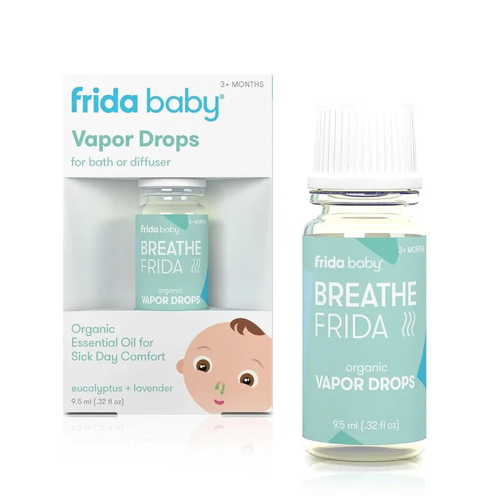 Frida Baby Breathe Vapor Bath Drops Organic Essential Oil (For Sick Day Comfort)