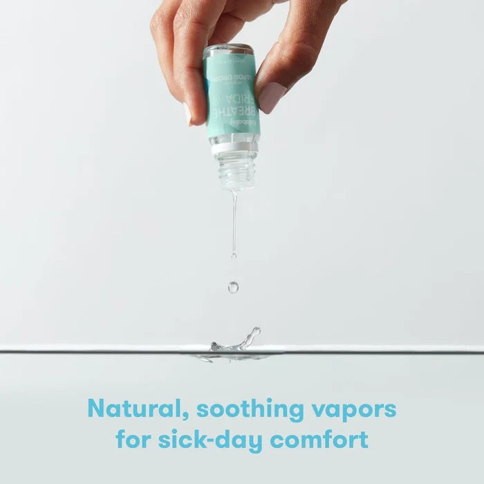Frida Baby Breathe Vapor Bath Drops Organic Essential Oil (For Sick Day Comfort)