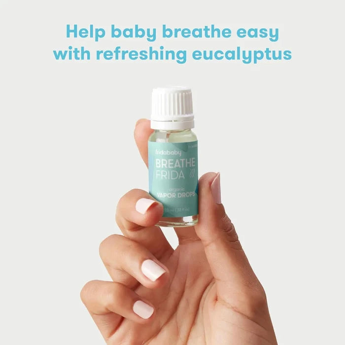 Frida Baby Breathe Vapor Bath Drops Organic Essential Oil (For Sick Day Comfort)
