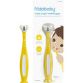 FridaBaby Triple-Angle Toothhugger Training Toothbrush for Toddler Oral Care, Yellow.