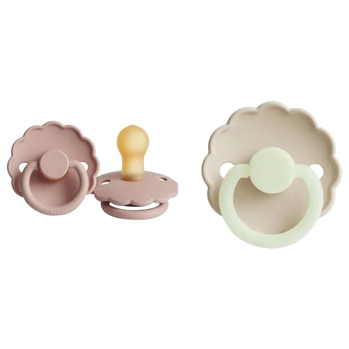 FRIGG - Daisy Latex Pacifier Size 2 (6-18Months 2-Pack)