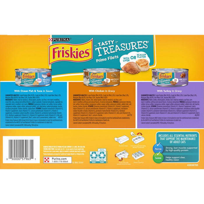 Friskies Tasty Treasures Variety Pack Canned Cat Food