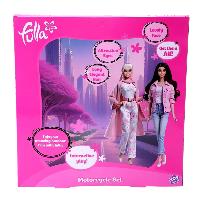 Fulla Doll with Pink Motorbike Set