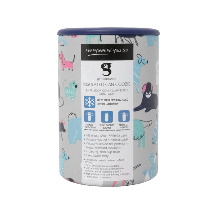 Geckobrands Insulated Can Coozie - Summer Dog