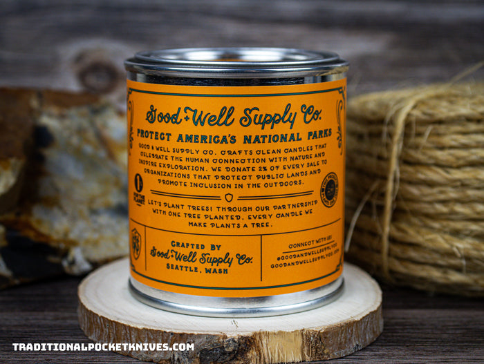 Good & Well Supply Co. National Park Series Candle: Zion
