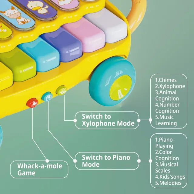 Goodway Musical Piano Pull Toy - Lion