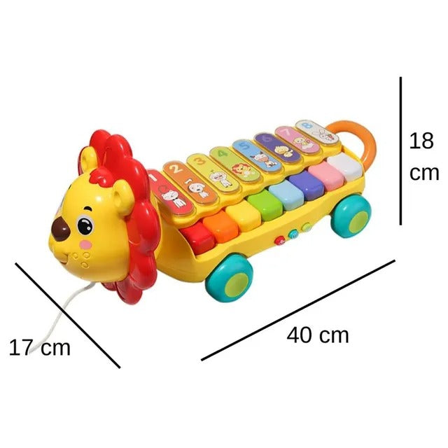 Goodway Musical Piano Pull Toy - Lion