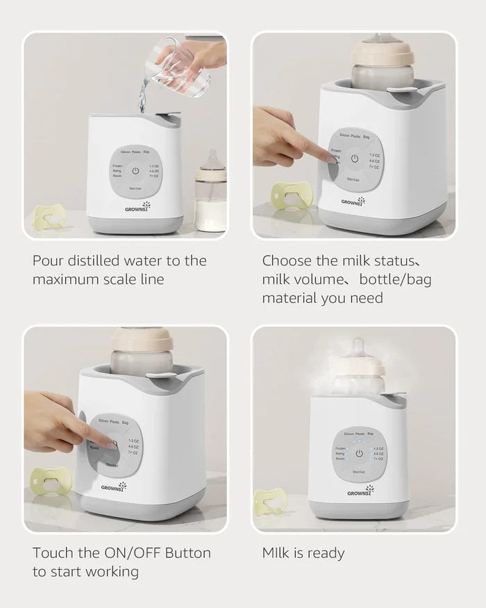 Grownsy 10 In 1 Fast Baby Bottle Warmer