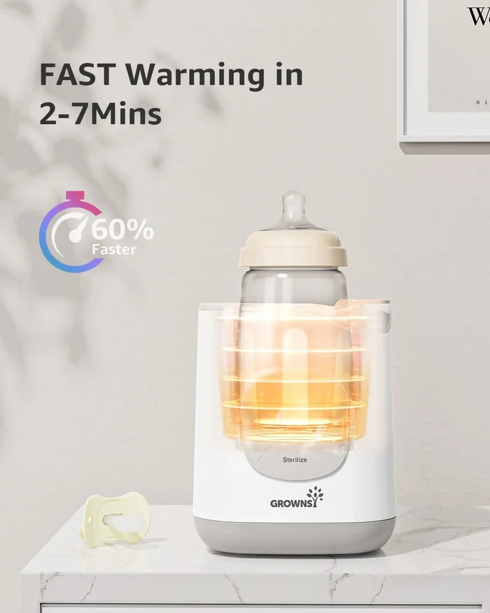 Grownsy 10 In 1 Fast Baby Bottle Warmer