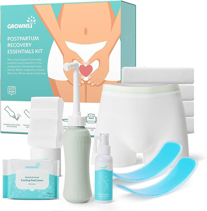 Grownsy All In One Postpartum Essentials Kit