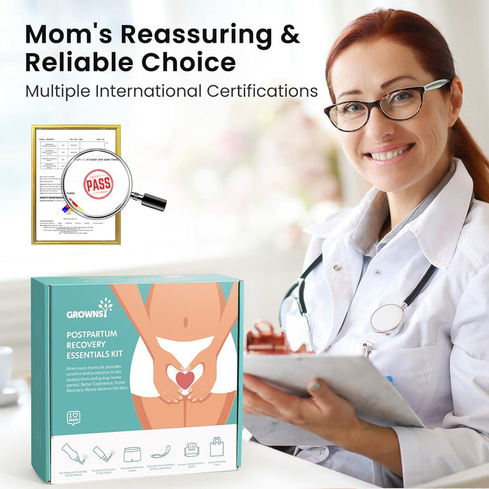 Grownsy All In One Postpartum Essentials Kit