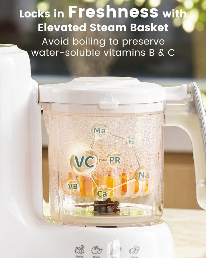 Grownsy Baby Food Maker with Automatic Sanitization, Steam and Blend In One