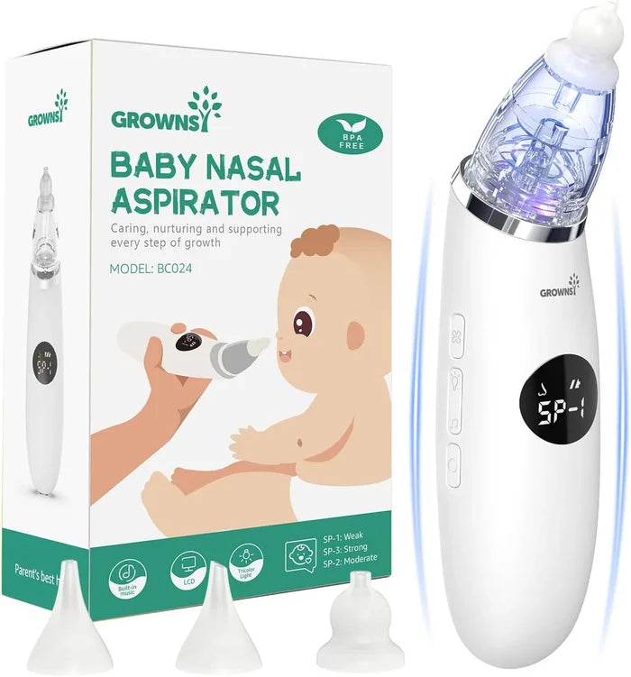 Grownsy Electric Baby Nasal Aspirator With 3 Sunction Modes