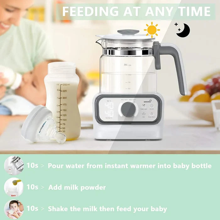 Grownsy Water Warmer For Making Formula (Bottle Warmer, Formula Dispenser, Kettle)