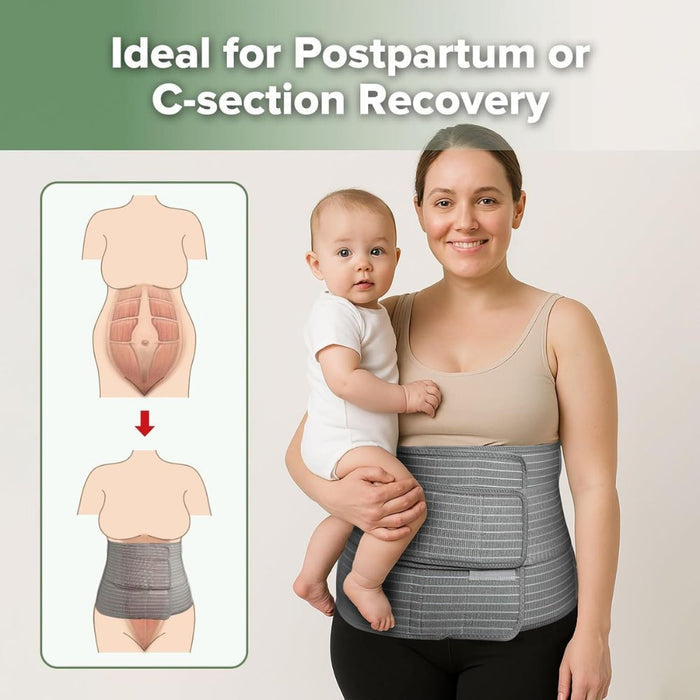 Haakaa 3-in-1 Pregnancy and Postpartum Abdominal Belt (Grey)