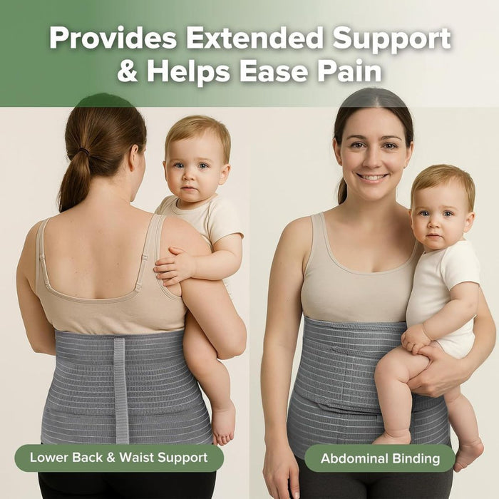 Haakaa 3-in-1 Pregnancy and Postpartum Abdominal Belt (Grey)