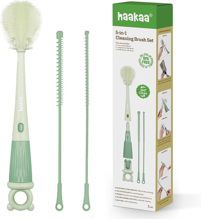Haakaa 5-in-1 Cleaning Brush Set
