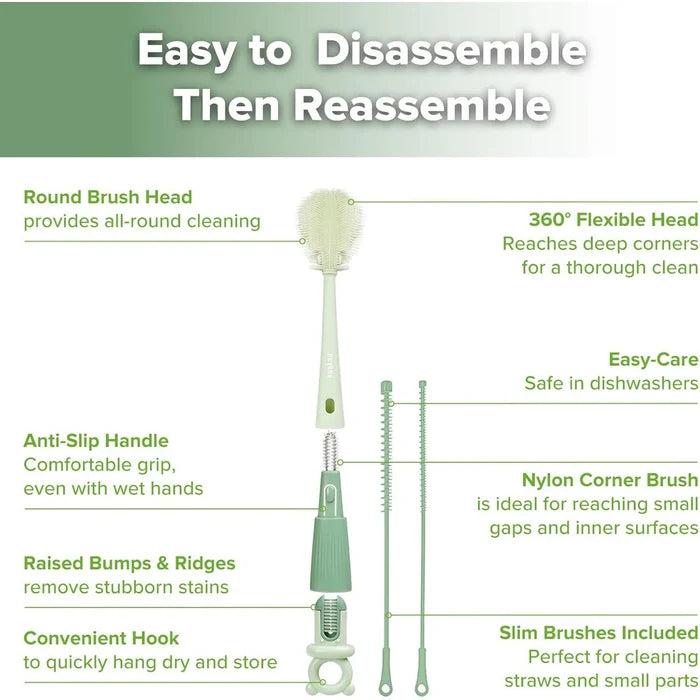 Haakaa 5-in-1 Cleaning Brush Set