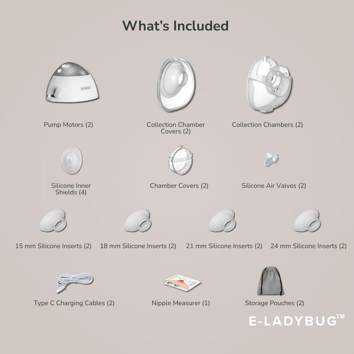 Haakaa E-Ladybug Wearable Electric Breast Pump Ultra Slim Hands Free Pump