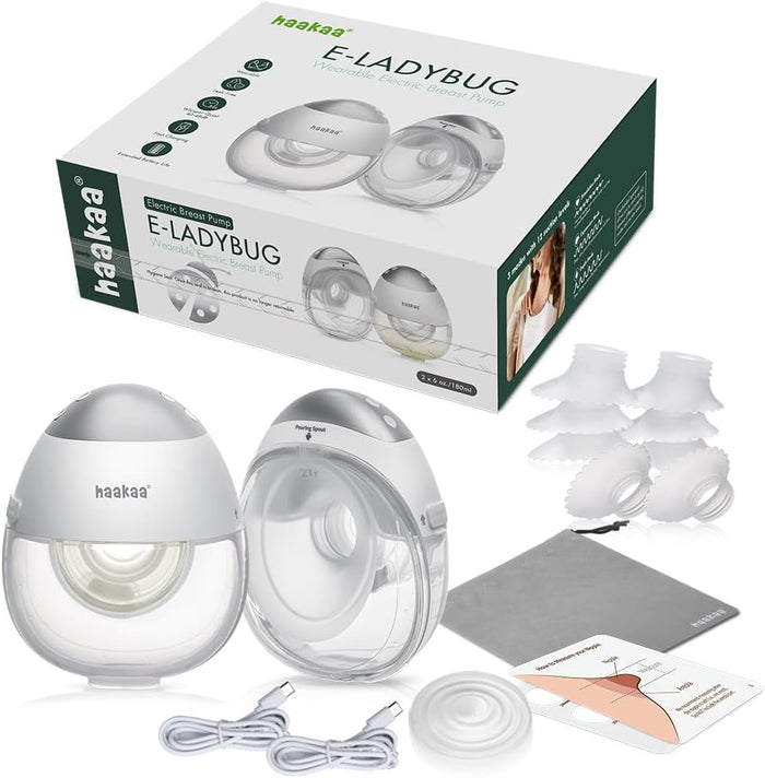 Haakaa E-Ladybug Wearable Electric Breast Pump Ultra Slim Hands Free Pump
