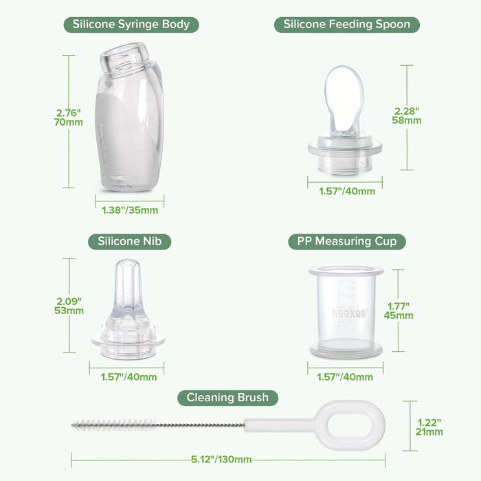 Haakaa Penguin Dual Feeding Syringe Set