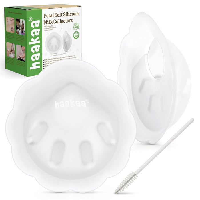 Haakaa Petal Soft Silicone Milk Collector - Pack of 2