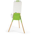 Hape - Portable Bamboo Easel With Accessories - 14pcs - Natural