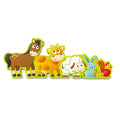 Hape Double Sided Numbers & Farm Animal Wooden Jigsaw Puzzle