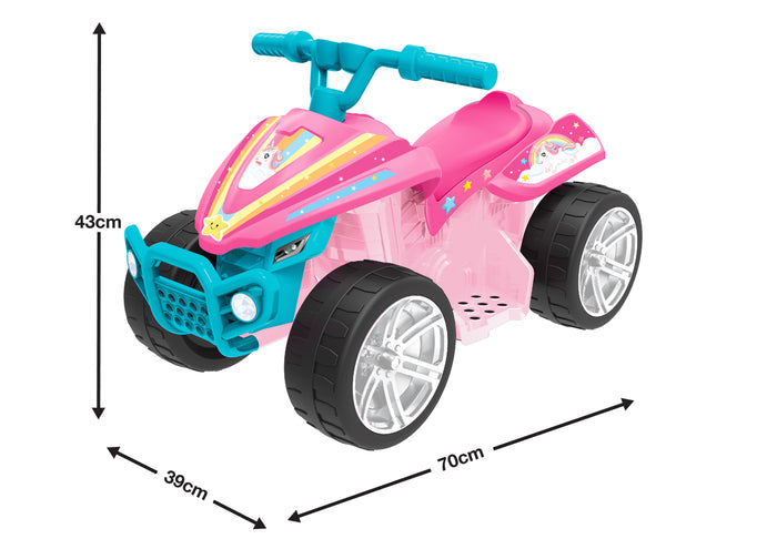 HTI Evo Ride On Quad Bike Unicorn 6v