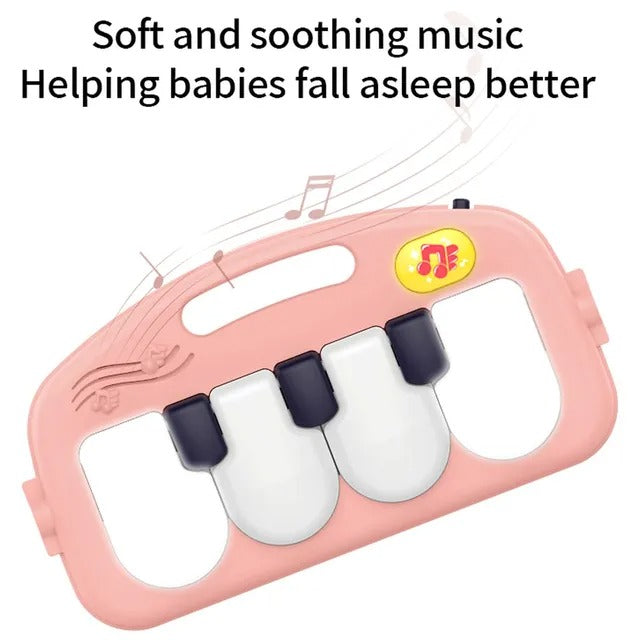 Huanger 2-in-1 Baby Musical Piano Playmat & Walker
