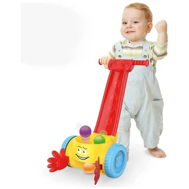 Huanger 2-in-1 Kids Ball Popper & Scooper Walker With Music