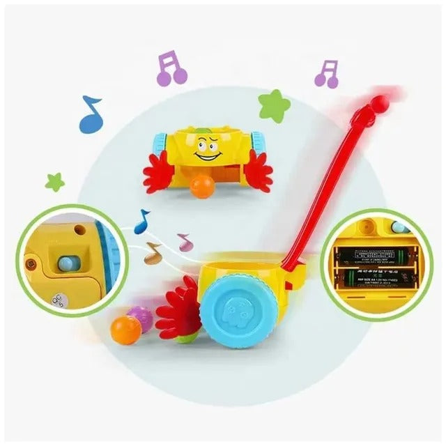 Huanger 2-in-1 Kids Ball Popper & Scooper Walker With Music