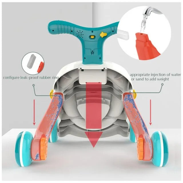 Huanger Baby Walker Push Activity Toy With Light & Music