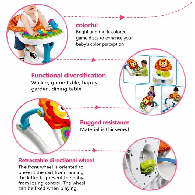Huanger Baby Walker Toys With Light & Music