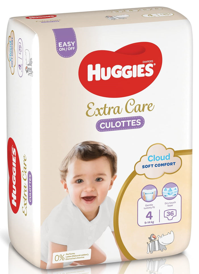 Huggies Extra Care Pants - Sizes 3 / 4 / 5 / 6