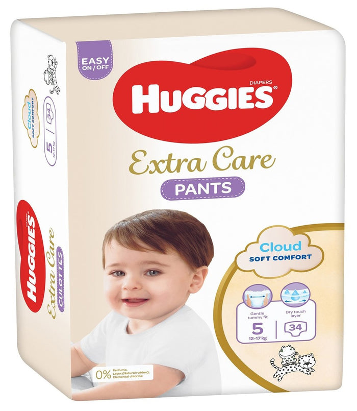 Huggies Extra Care Pants - Sizes 3 / 4 / 5 / 6