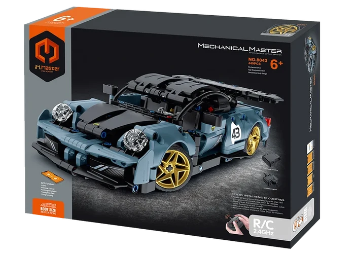 iM.Master 2.4G R/C & APP Programming Super Car (8043) – Blue, 449pcs
