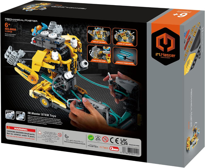 iM.Master Yellow Hydraulic Battle Robot 6859 – Clamp Blocks, 717 Pieces