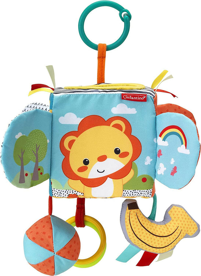 Infantino Peek & Seek Sensory Discovery Cube.