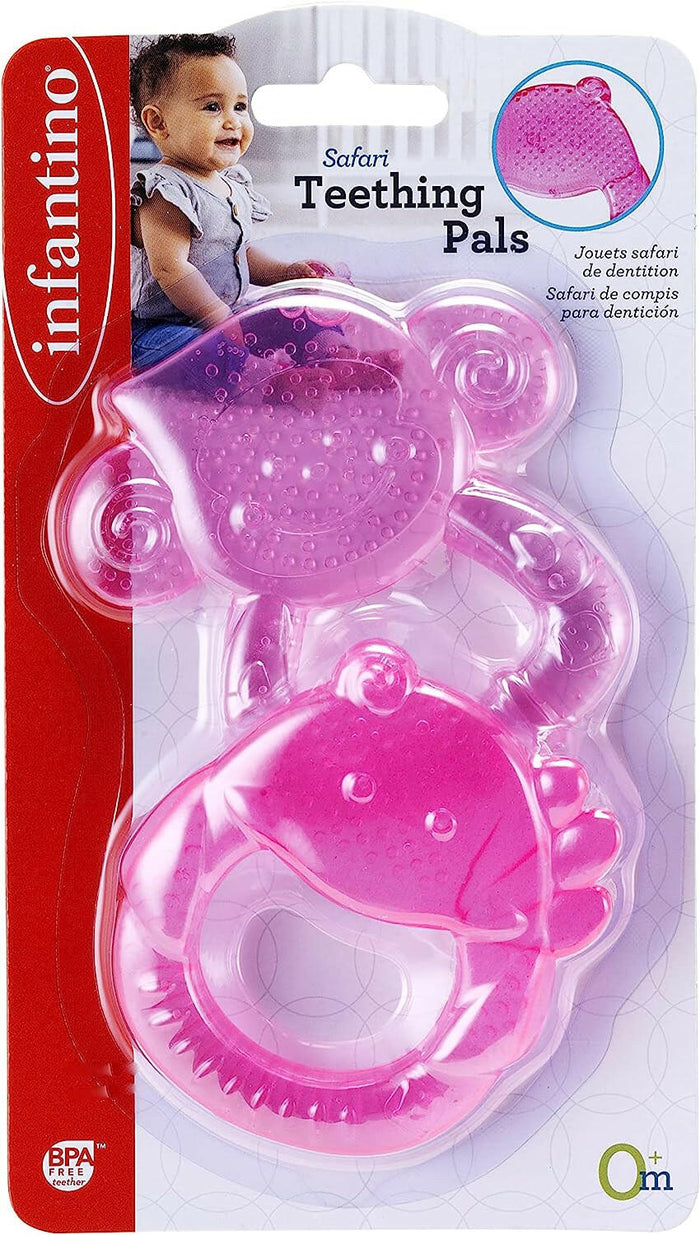 Infantino Safari Teething Pals - Pink.