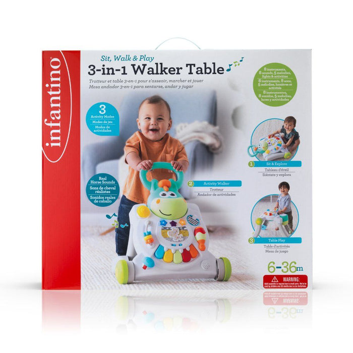 Infantino Sit, Walk & Play 3-In-1 Table For Baby