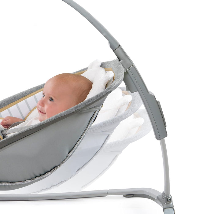 Ingenuity Boutique Collection Plush Modern Baby Rocker & Stationary Seat with Vibrations,, Bella Teddy