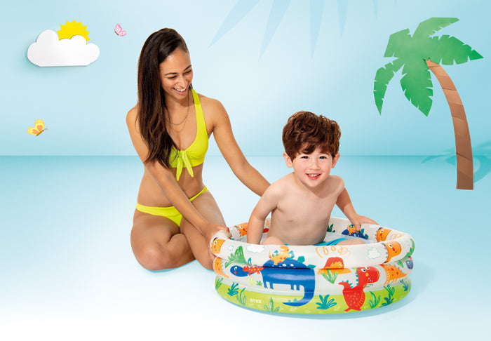 Intex Beach Buddies 3-Ring Baby Pool (61cmx22cm)