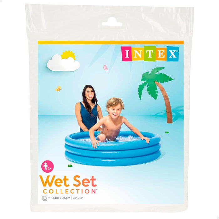 Intex Crystal Blue Pool, 3-Ring (1.14mx25cm)